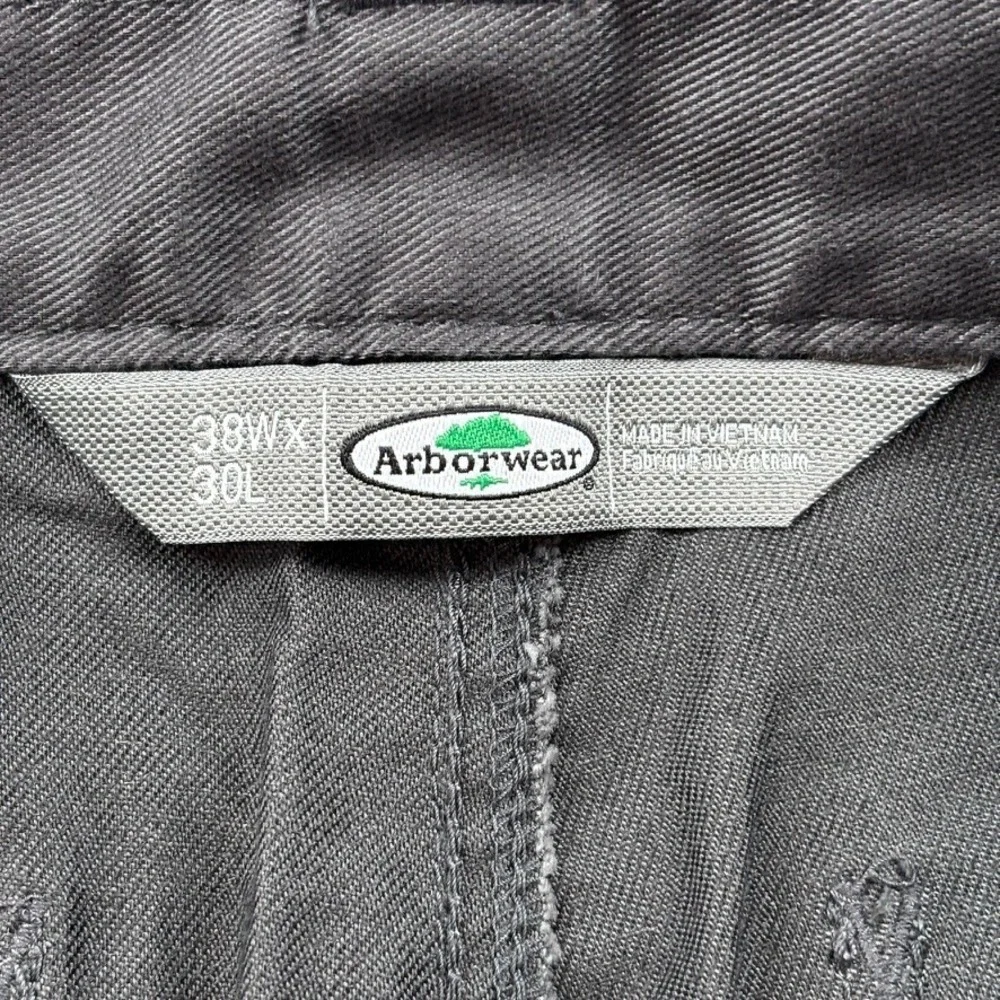 NEW Arborwear Original Tree Climbers Pants Mens Size 38x30 Dark Gray Work Canvas
